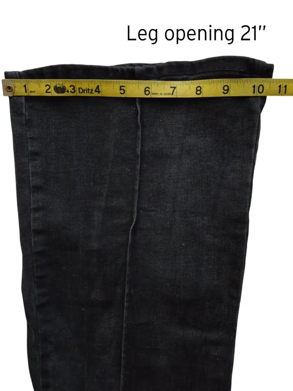 Ryegrass High-Waisted Flare Front Seam Black Jeans Size 10
